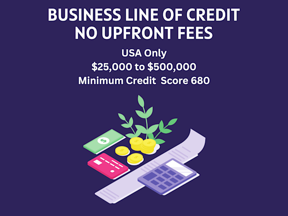 Business Line Of Credit - No Upfront Fees