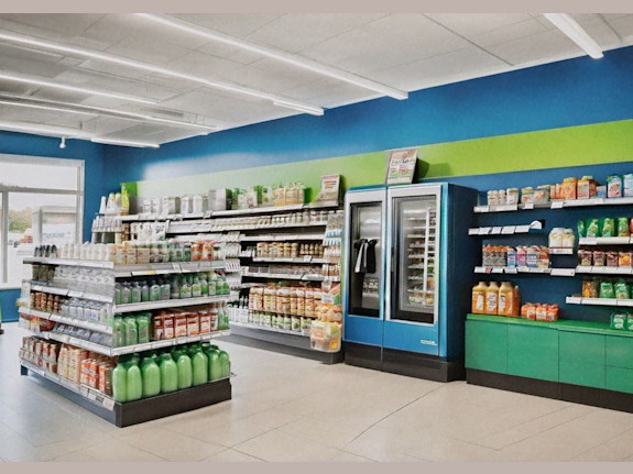 Grocery Store, Gas Station, Commercial Property, Residential Home