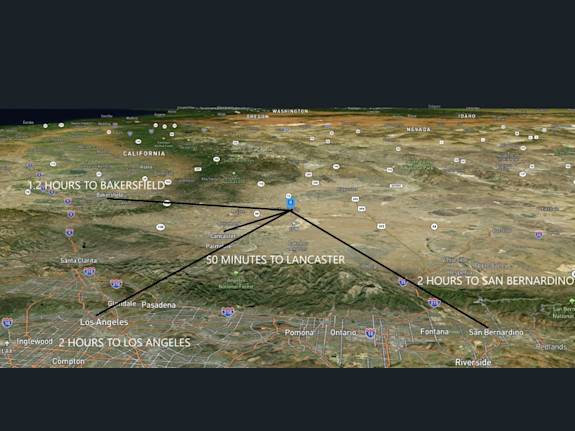 Land in California City with Public Water Access
