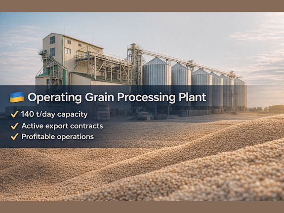 Operating Grain Processing Plant (Export-Oriented)