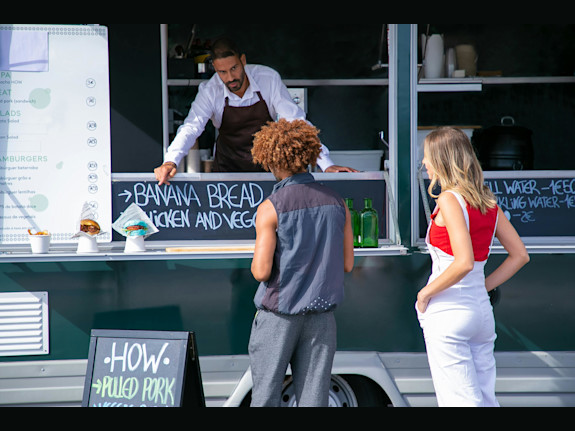 Eye-Catching Mobile Creperie with Custom Kitchen