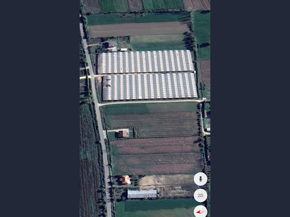 Greenhouse for sale. Equipped with all systems