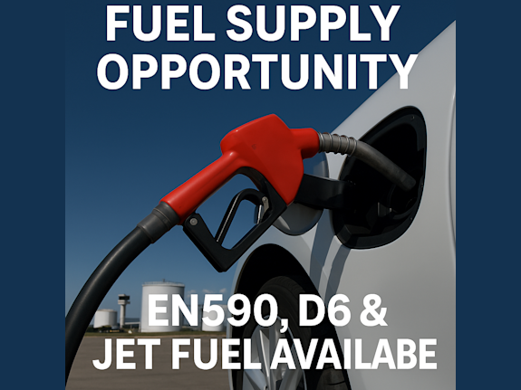 Fuel Supply Opportunity – EN590, D6 & Jet Fuel Ava