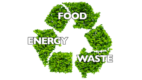 Scalable Carbon-Negative Food-Energy-Waste Systems