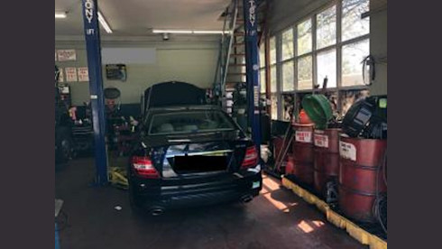 Two Bay Auto Repair w/ Inspection Machine