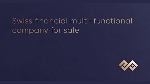 Swiss Financial Multi-Functional Company For Sale