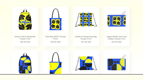 Print on Demand Vegan Bags Website Business