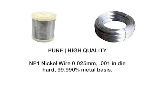 Bulk Kilos | Bobbins NP1 Nickel Wire 0.025mm
