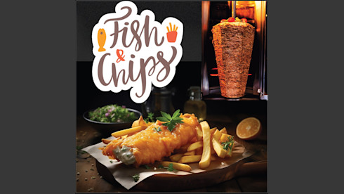 Fish and Chips Kebab Cafe Takeaway Shop Catering
