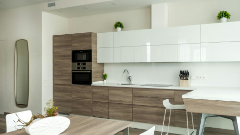 Custom Cabinetry with Real Estate