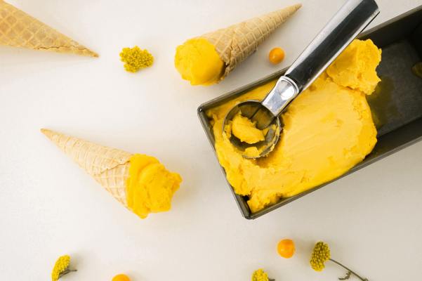 Production of Natural Gelato Ice Cream