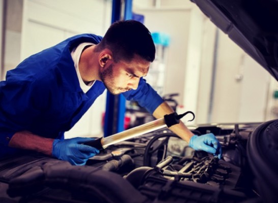 A Popular Auto Repair Shop In A Busy Area