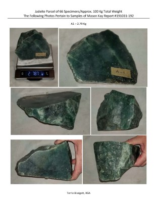 100 Kg Of Jadeite / GIA Certified For Sale In USA