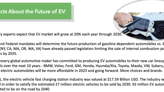 EV Charging Stations - Residual Income