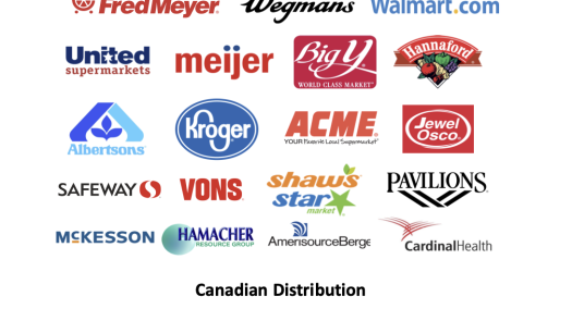 Health/Beauty Company On-Shelf US/Canada Chains