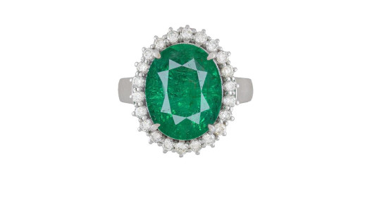 Emeralds Ring from Zambia