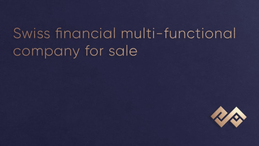 Swiss Financial Multi-Functional Company For Sale