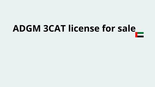 ADGM 3CAT License For Sale