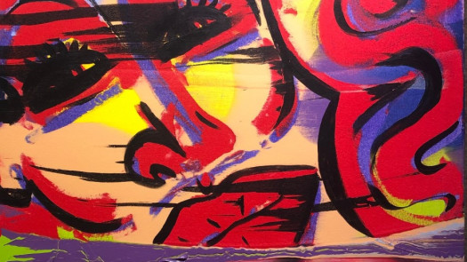 Jim Carrey Original Art / French Girl