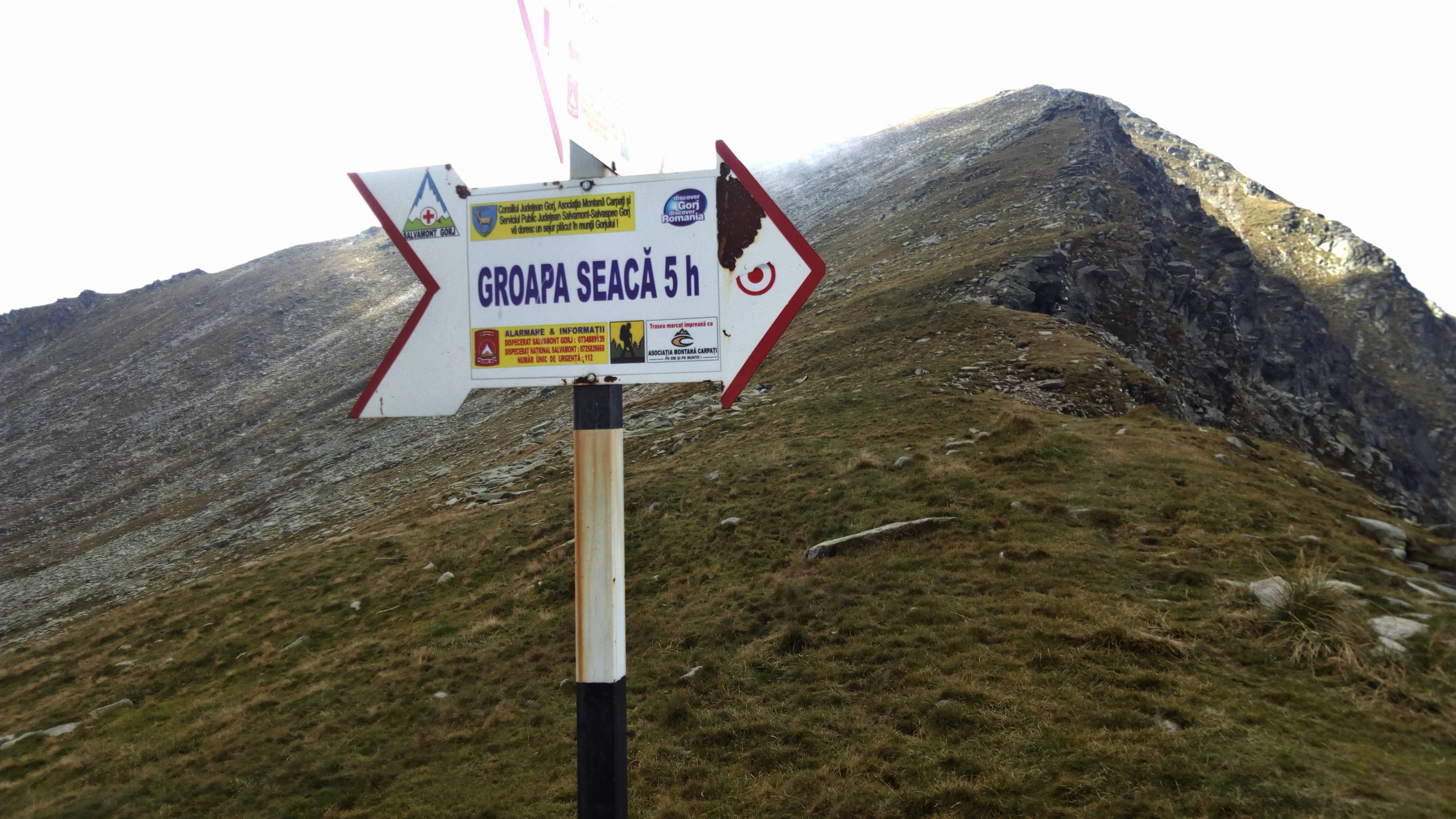 In Saua Gruiului din Muntii Parang