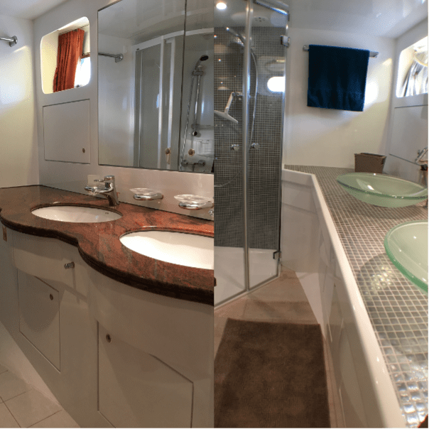 Yacht bathroom