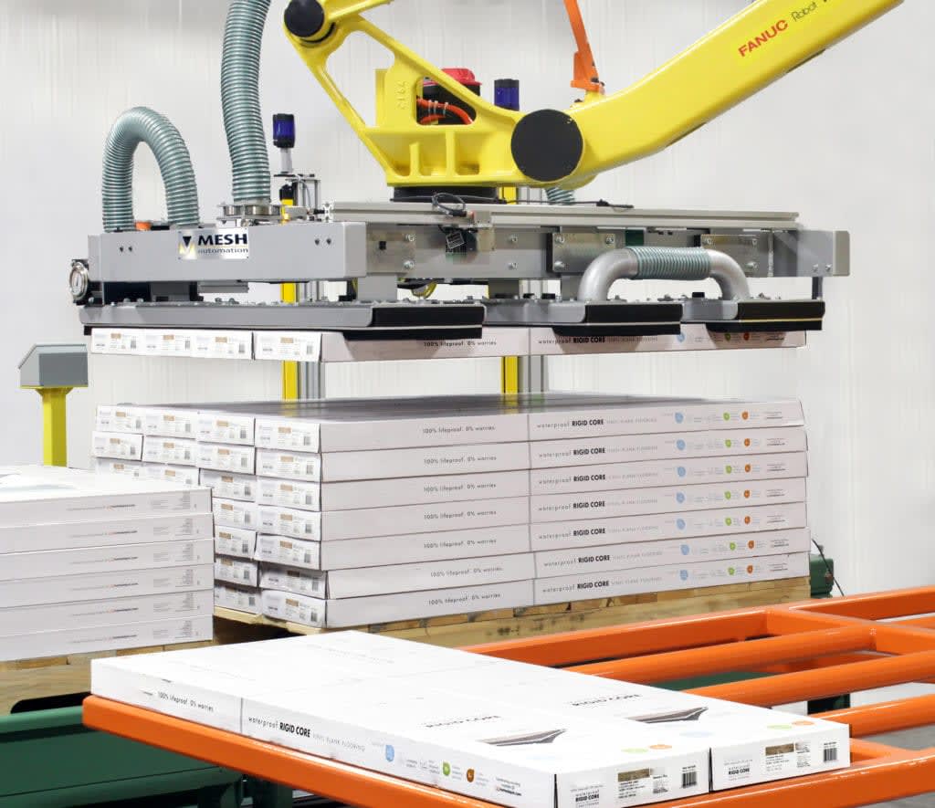 mixed case palletizing