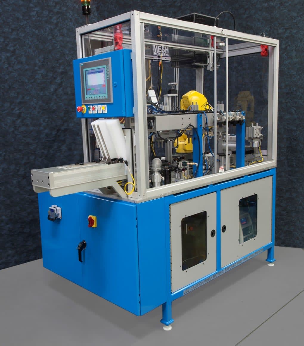 Leak Test and Laser Marking Machine | MESH Automation
