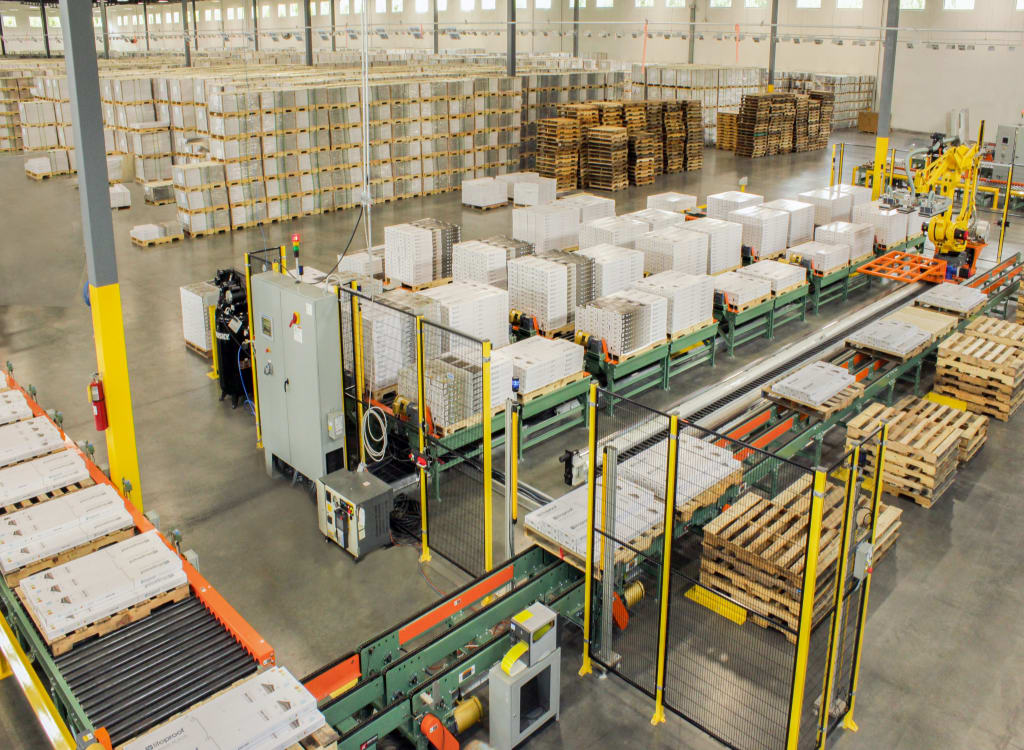 robotic palletizing system for mixed cases