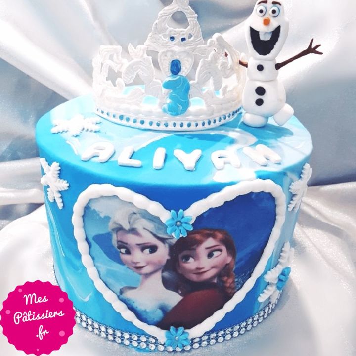 Reine des neiges en pâte à sucre