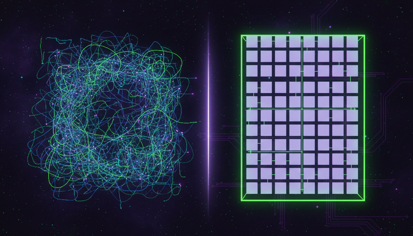 Comparison of tangled microservices complexity versus organised modular monolith architecture