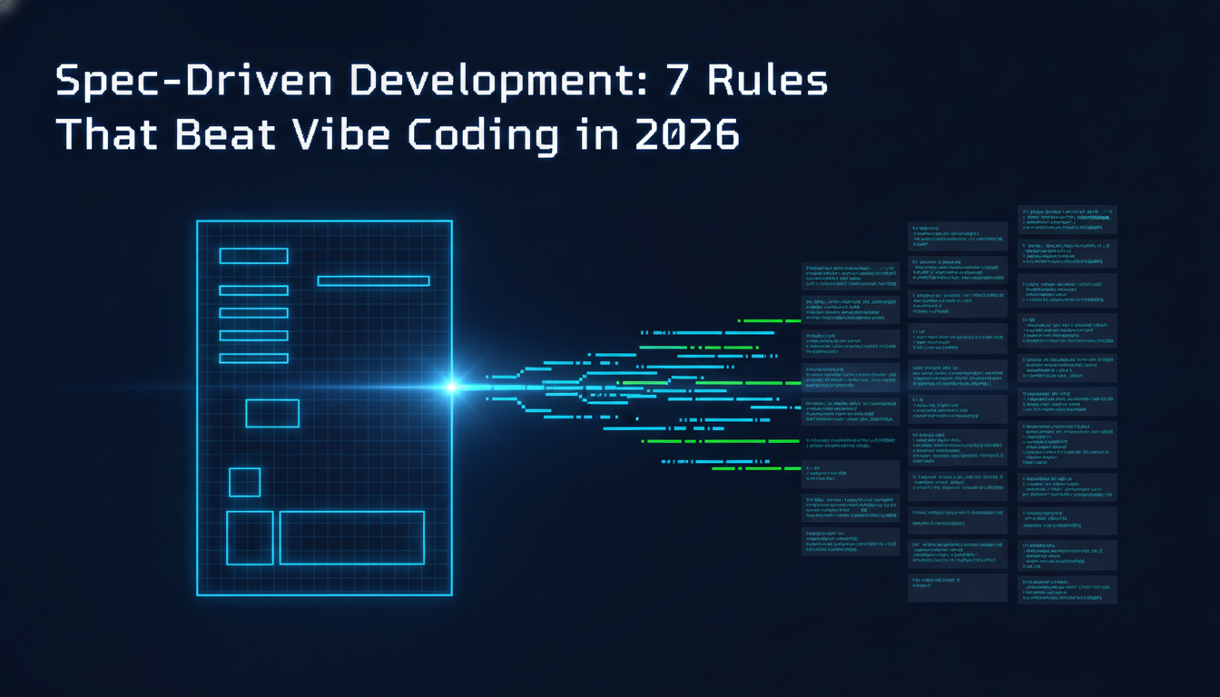 Spec-Driven Development: 7 Rules That Beat Vibe Coding in 2026