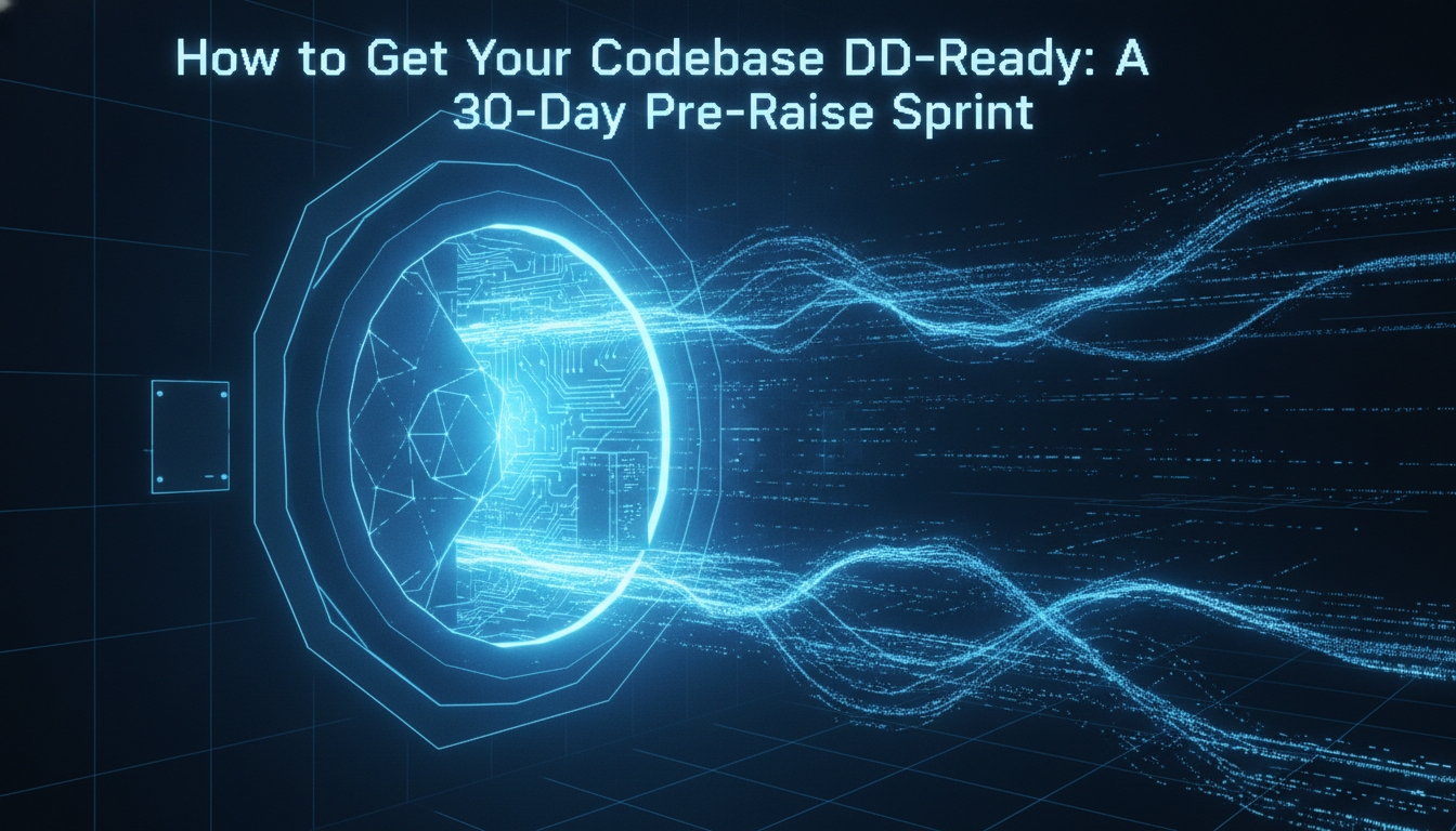How to Get Your Codebase DD-Ready: A 30-Day Pre-Raise Sprint