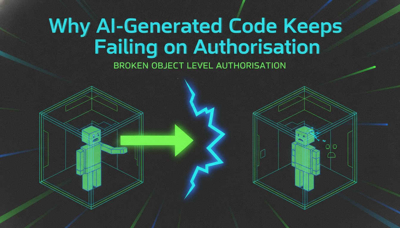 Two user data vaults connected by an arrow bypassing a barrier, illustrating broken object level authorisation