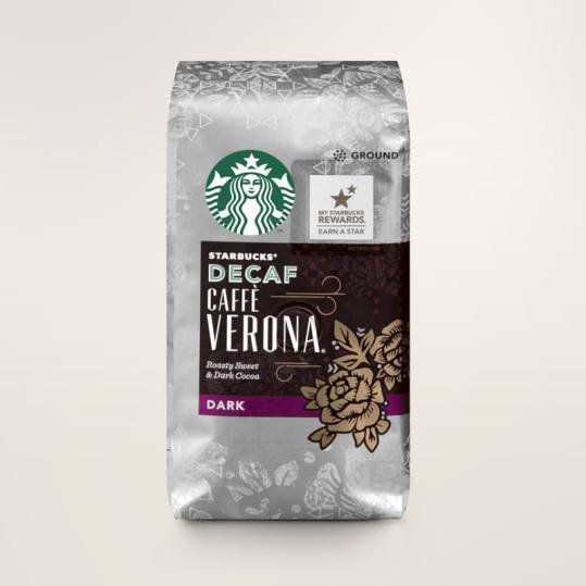 Bag of whole bean Caffè Verona® Decaf coffee, roasted by Starbucks