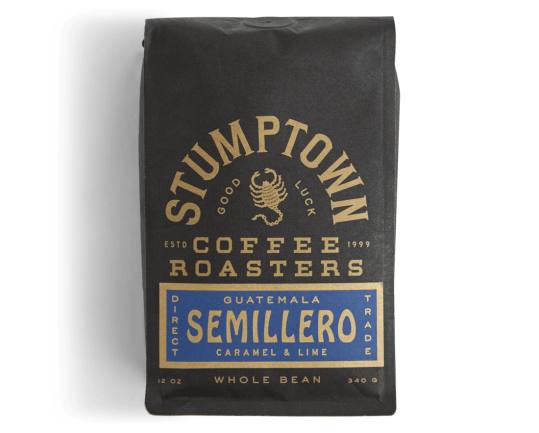 Bag of whole bean Guatemala Semillero coffee, roasted by Stumptown Coffee Roasters