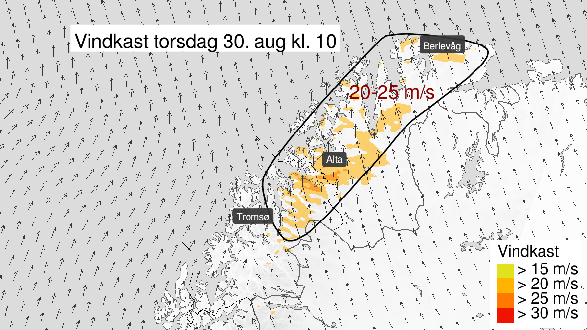 Grafiske beskrivelse av farevarslet