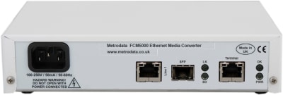 FCM5000: Ethernet Media Converter - Rear