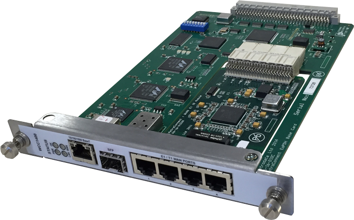 WCC1400 MetroCONNECT Ethernet over 4-port Fractional E1/T1 LAN Extension Module