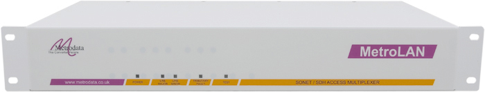Front: MetroLAN2000 Multiple E1, E3, DS3 & Ethernet Services over Fiber