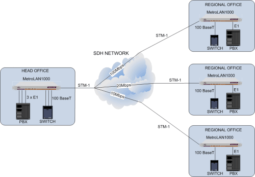 MetroLAN1000: Multi-service Delivery over SDH