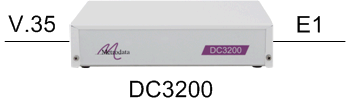 DC3200 as an E1 G703/G704 to Nx64kbps V35 converter