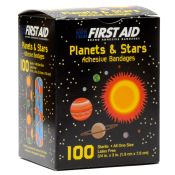 Bandaid Plastic Planets & Stars 3/4 X 3 100/box