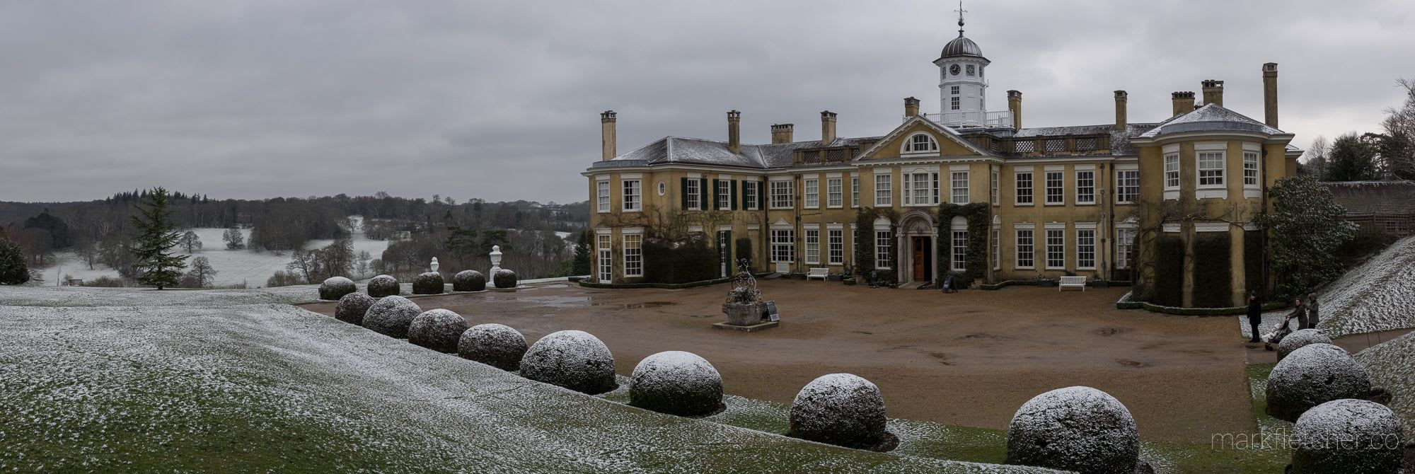 Polesden Lacey in the snow