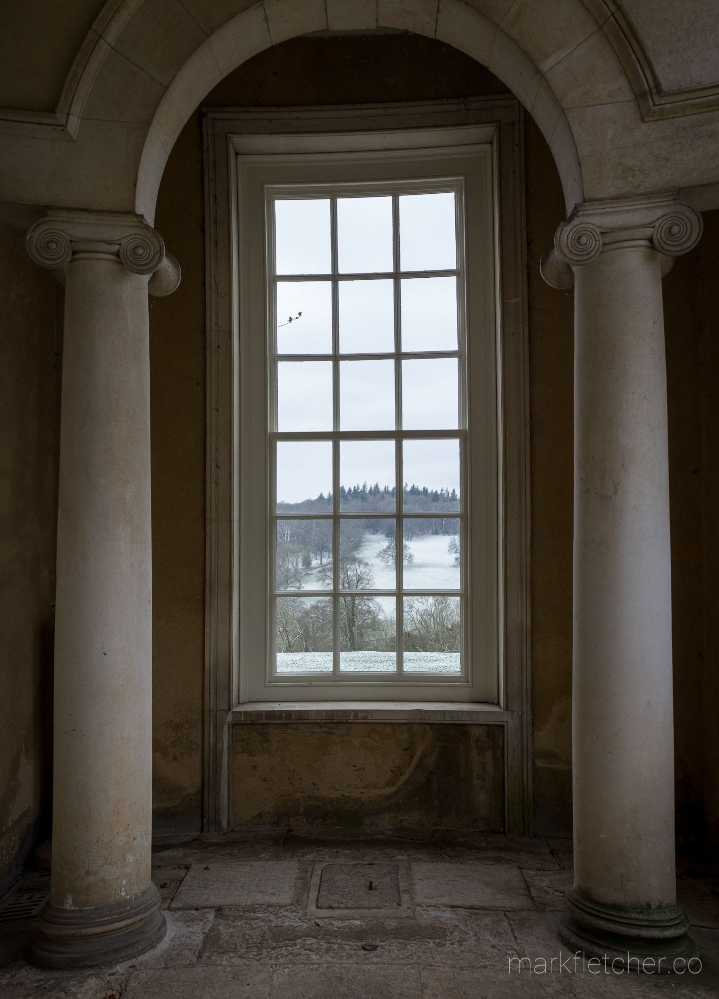 Polesden Lacey in the snow