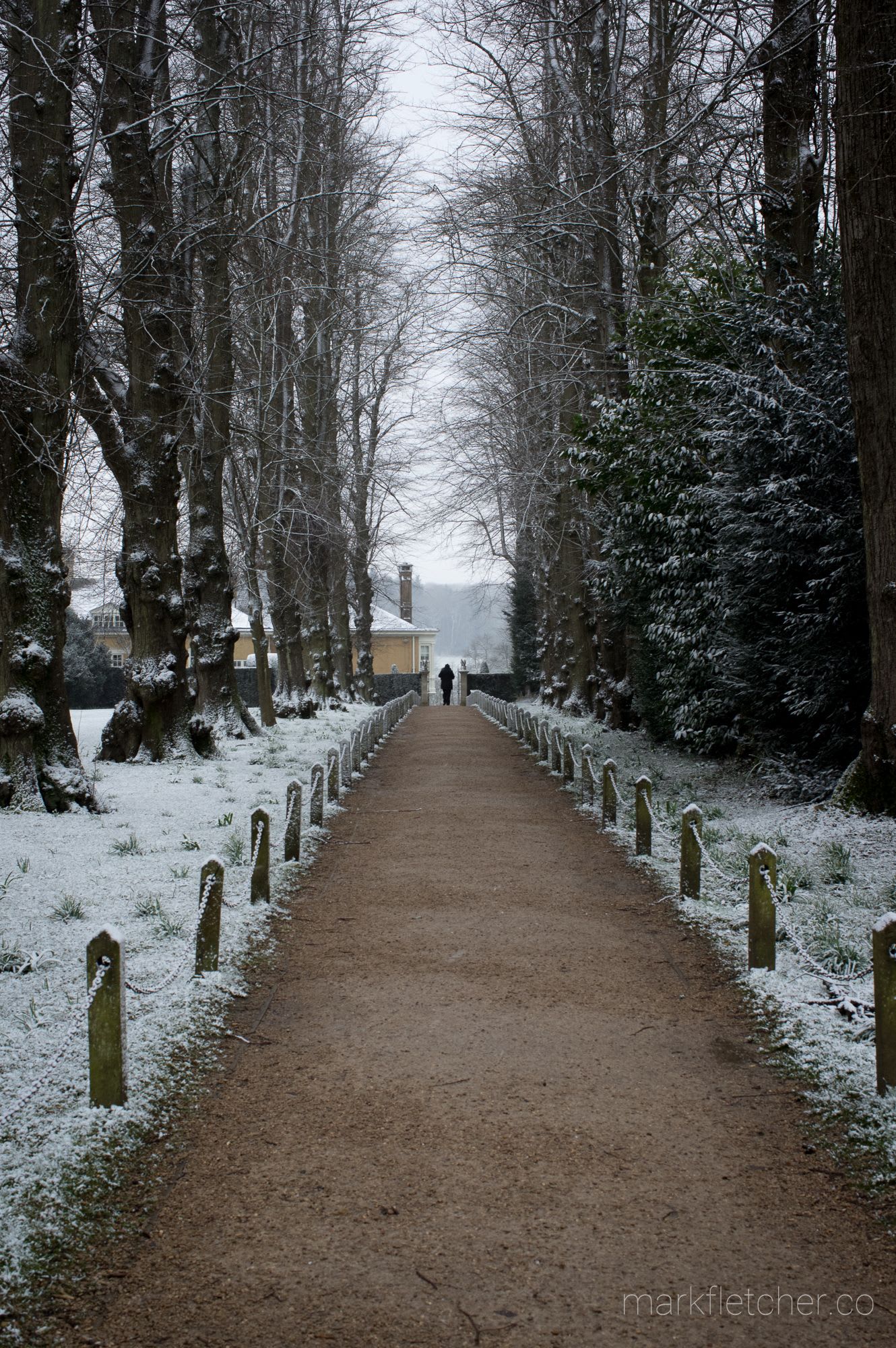 Polesden Lacey in the snow