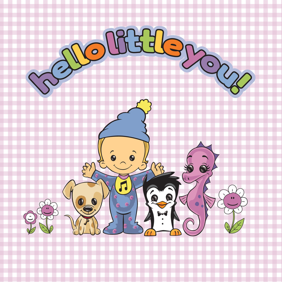 All the Majors for Minors characters with the text 'hello little you' written above them