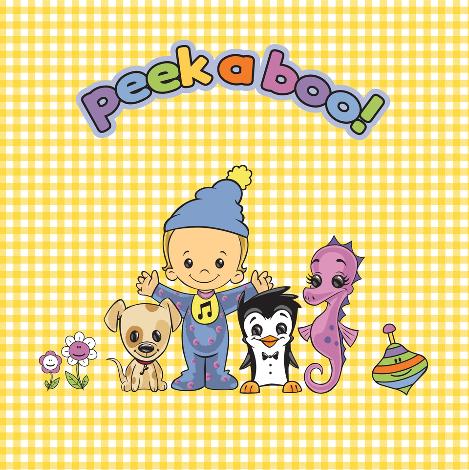 All the Majors for Minors characters with the text 'peek a boo' written above them