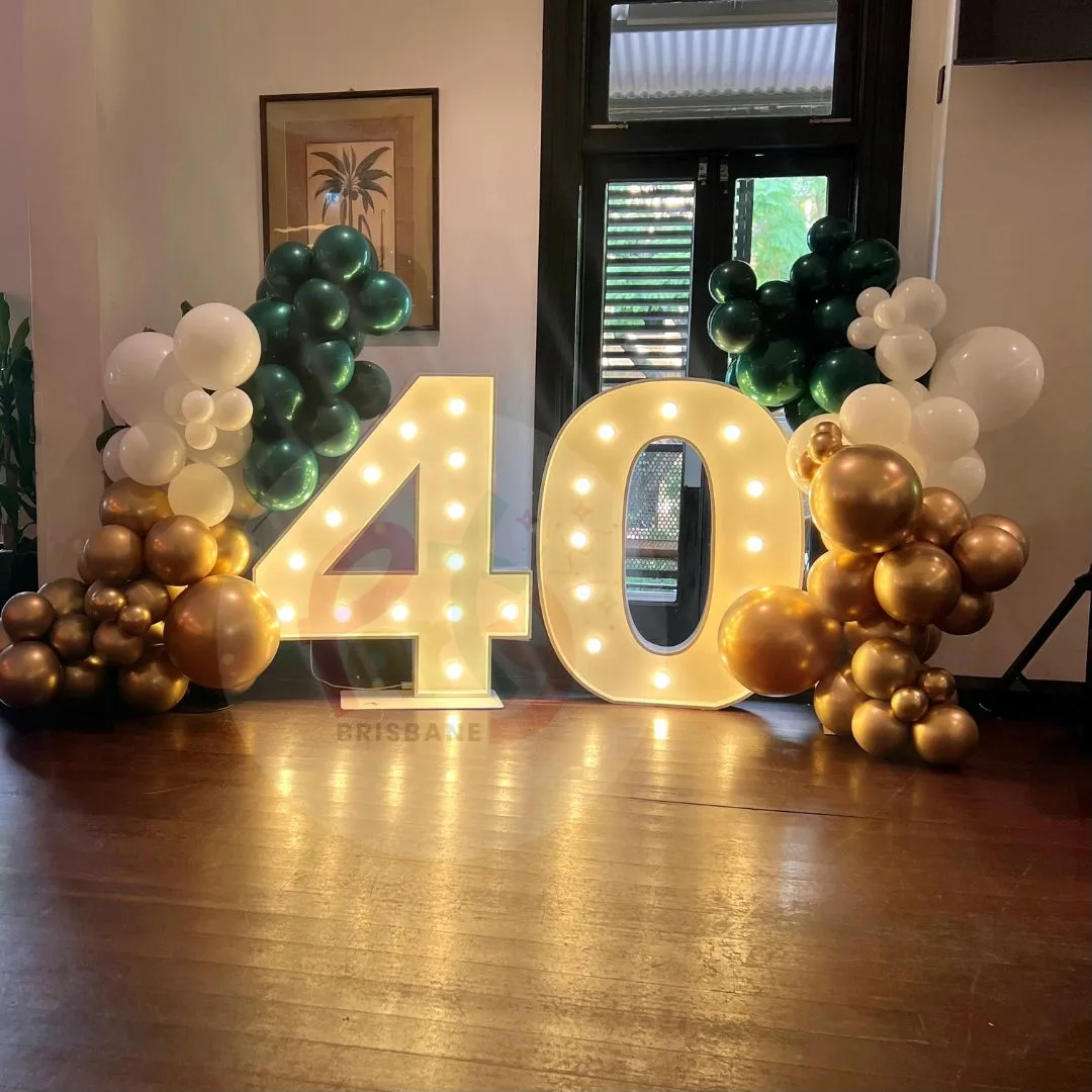 Light Up Number - Double Garland - Image 3