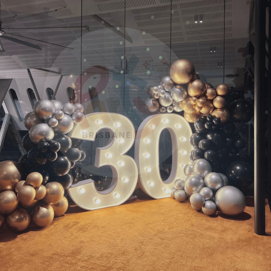 Light Up Number - Double Garland