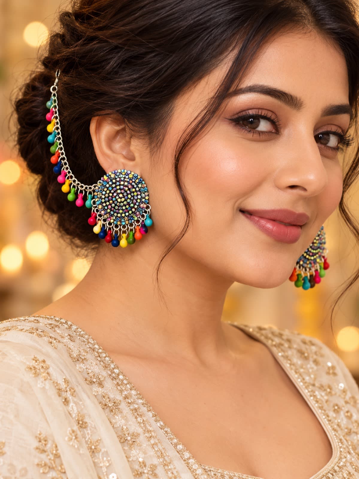 Multicolor Beaded Sahara Earrings